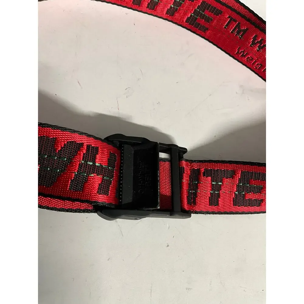 Off-White Red Industrial Belt